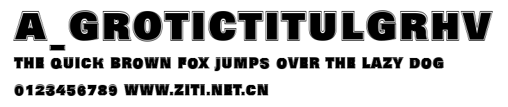 a_GroticTitulGrHv.ttf字體轉換器圖片