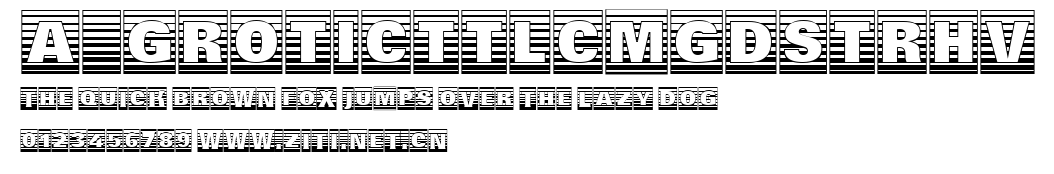 a_GroticTtlCmGdStrHv.ttf字體轉換器圖片