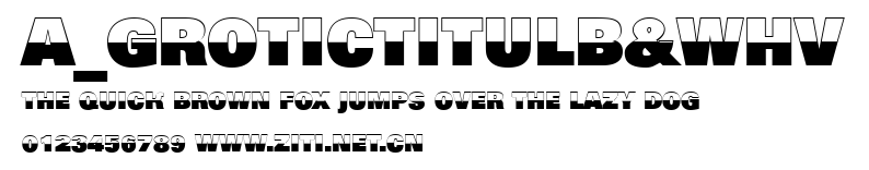 a_GroticTitulB&WHv.ttf字體轉換器圖片