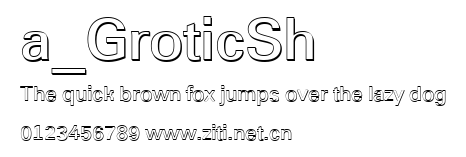 a_GroticSh.ttf字體轉換器圖片