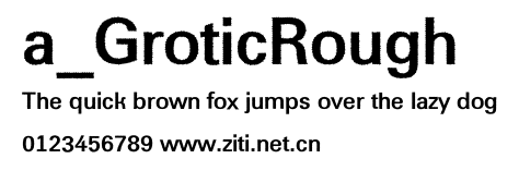a_GroticRough.ttf字體轉換器圖片