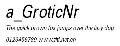 a_GroticNr.ttf字體轉換器圖片