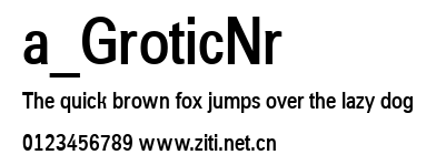 a_GroticNr.ttf字體轉換器圖片