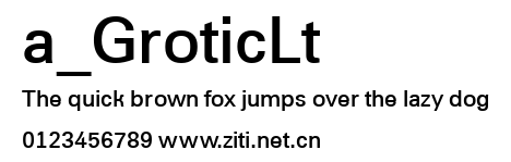 a_GroticLt.ttf字體轉換器圖片