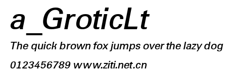 a_GroticLt.ttf字體轉換器圖片