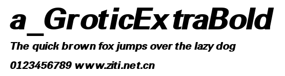 a_GroticExtraBold.ttf字體轉換器圖片