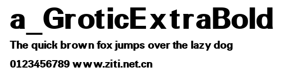 a_GroticExtraBold.ttf字體轉換器圖片