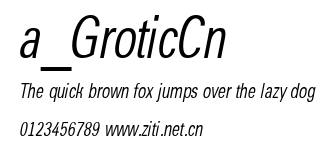 a_GroticCn.ttf字體轉換器圖片