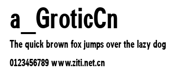 a_GroticCn.ttf字體轉換器圖片