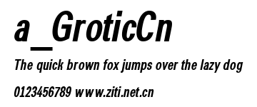 a_GroticCn.ttf字體轉換器圖片