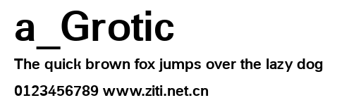 a_Grotic.ttf字體轉換器圖片