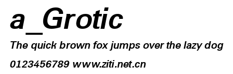 a_Grotic.ttf字體轉換器圖片