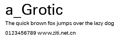 a_Grotic.ttf字體轉換器圖片