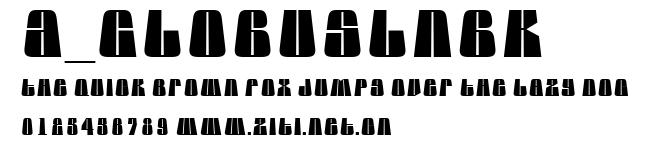 a_GlobusLnBk.ttf字體轉換器圖片