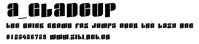 a_GladeUp.ttf字體轉換器圖片