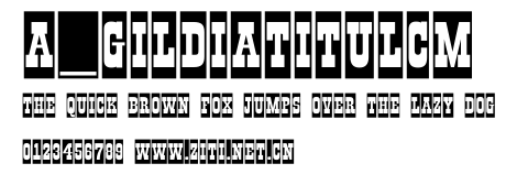 a_GildiaTitulCm.ttf字體轉換器圖片