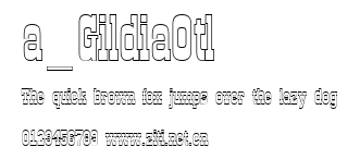 a_GildiaOtl.ttf字體轉換器圖片