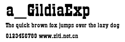a_GildiaExp.ttf字體轉換器圖片