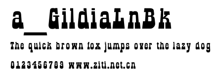 a_GildiaLnBk.ttf字體轉換器圖片