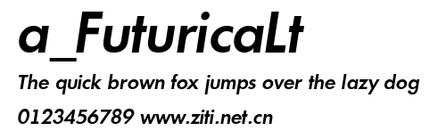 a_FuturicaLt.ttf字體轉換器圖片