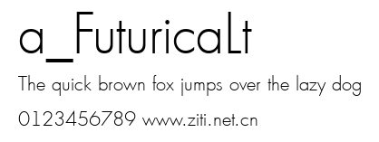 a_FuturicaLt.ttf字體轉換器圖片
