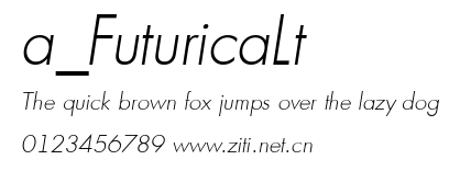 a_FuturicaLt.ttf字體轉換器圖片