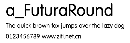 a_FuturaRound.ttf字體轉換器圖片