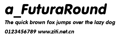 a_FuturaRound.ttf字體轉換器圖片