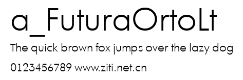 a_FuturaOrtoLt.ttf字體轉換器圖片