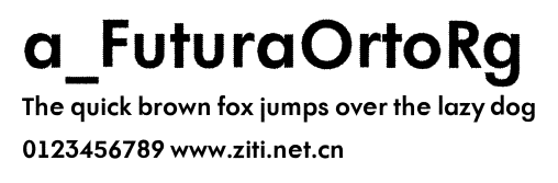 a_FuturaOrtoRg.ttf字體轉換器圖片