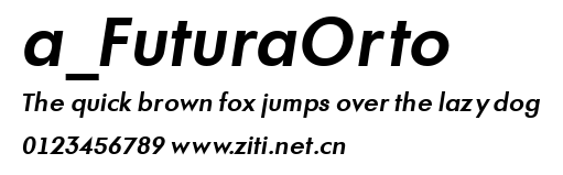 a_FuturaOrto.ttf字體轉換器圖片