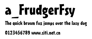 a_FrudgerFsy.ttf字體轉換器圖片