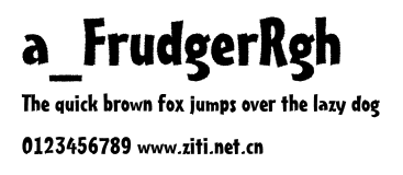 a_FrudgerRgh.ttf字體轉換器圖片