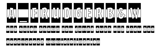 a_FrudgerB&W.ttf字體轉換器圖片