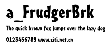 a_FrudgerBrk.ttf字體轉換器圖片