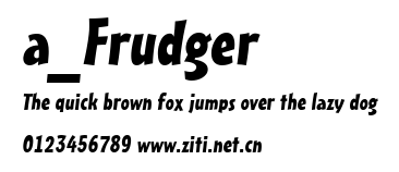 a_Frudger.ttf字體轉換器圖片