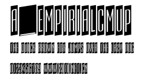 a_EmpirialCmUp.ttf字體轉換器圖片