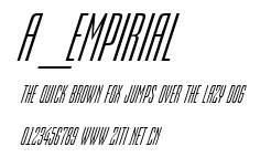 a_Empirial.ttf字體轉換器圖片