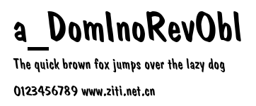 a_DomInoRevObl.ttf字體轉換器圖片
