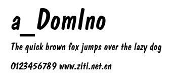 a_DomIno.ttf字體轉換器圖片