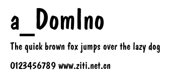 a_DomIno.ttf字體轉換器圖片
