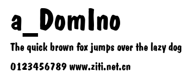 a_DomIno.ttf字體轉換器圖片