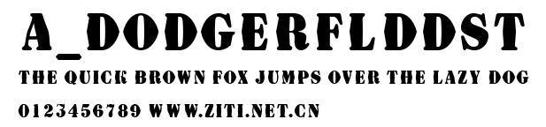a_DodgerFldDst.ttf字體轉換器圖片