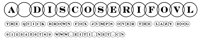 a_DiscoSerifOvl.ttf字體轉換器圖片