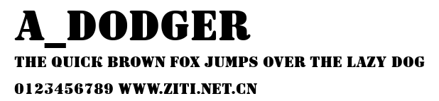 a_Dodger.ttf字體轉換器圖片