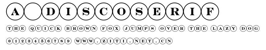 a_DiscoSerif.ttf字體轉換器圖片