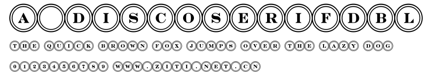 a_DiscoSerifDbl.ttf字體轉換器圖片