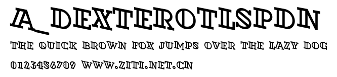 a_DexterOtlSpDn.ttf字體轉換器圖片