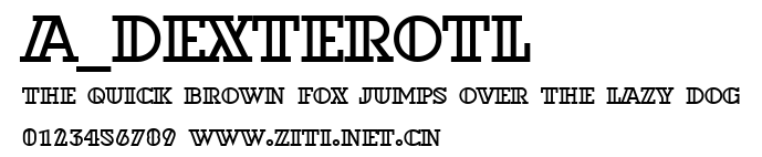 a_DexterOtl.ttf字體轉換器圖片