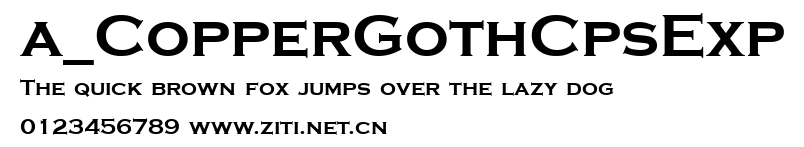 a_CopperGothCpsExp.ttf字體轉換器圖片